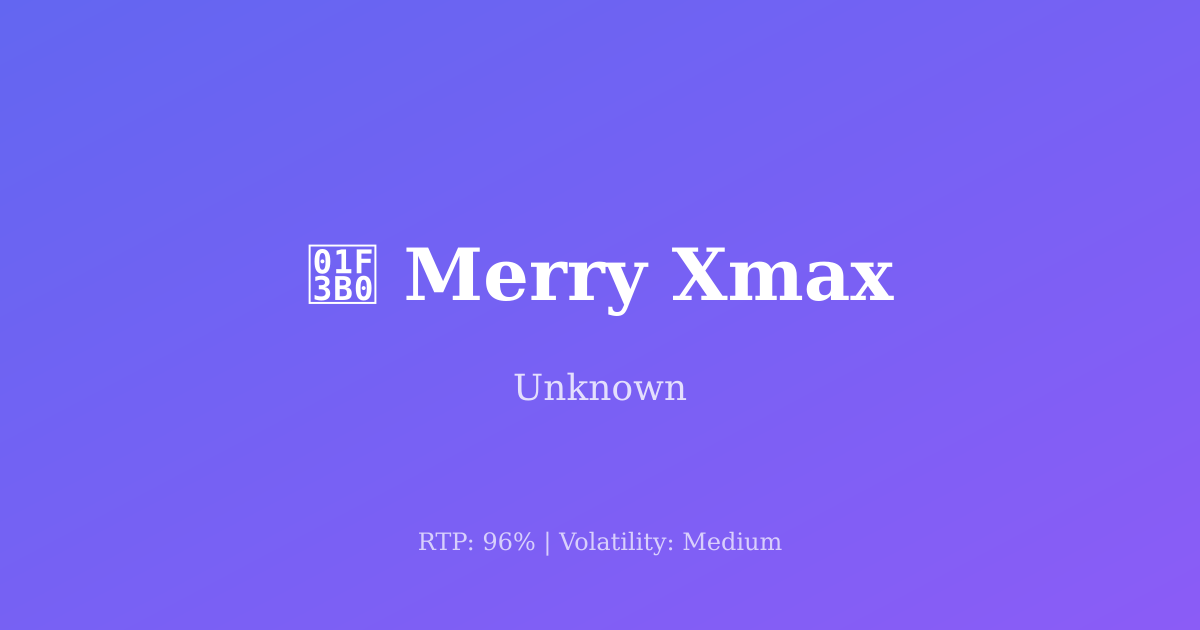 Merry Xmax